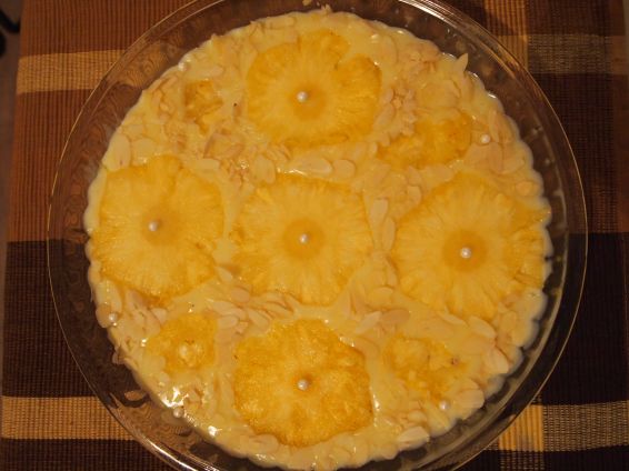 Снимка 4 от рецепта за Бърз и лек десерт с ананас и бадеми
