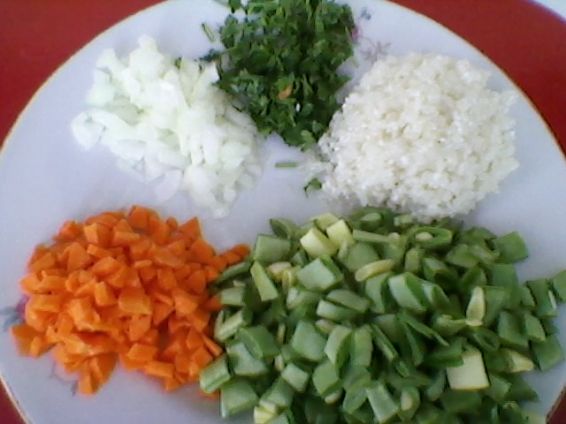 Снимка 2 от рецепта за Оризов пудинг със зелен фасул