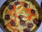 Снимка 1 от рецепта за Кюфтенца с картофи на фурна