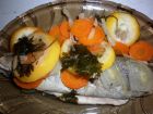 Рецепта за Печена пъстърва със зеленчуци