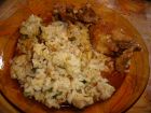 Рецепта за Печено пиле с гарнитура ориз и риган