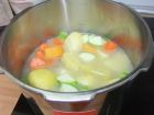 Крем супа от тиквички, картофи, моркови и тиква