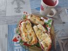 Снимка 16 от рецепта за Печени сандвичи с наденица и кашкавал