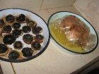 Снимка 4 от рецепта за Печено пиле с гъби и кашкавал