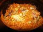 Снимка 2 от рецепта за Печено прясно зеле с пилешко