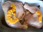 Пиле с мед и портокал